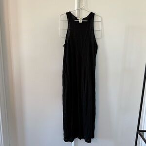 H&M Black Linen Blend Dress
